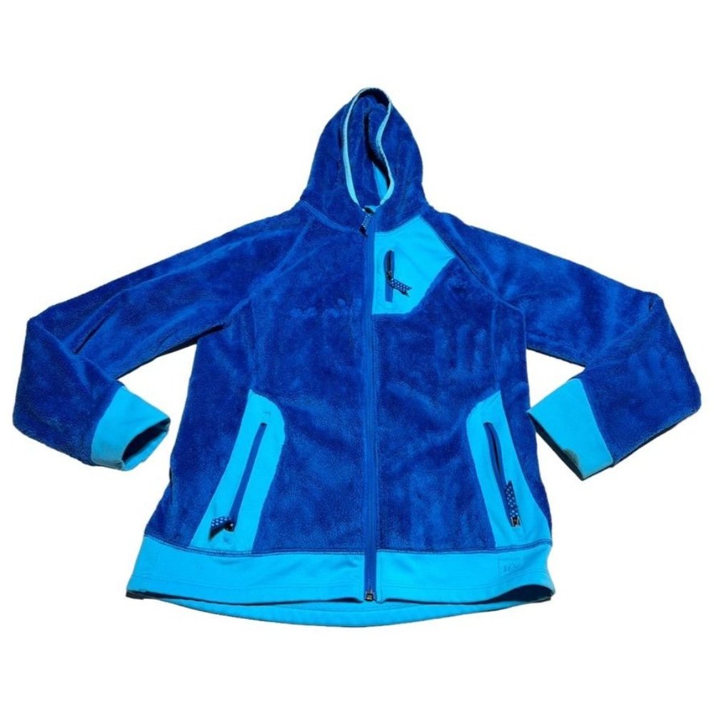 Girls REI Blue Fleece Jacket Size XL (14/16)